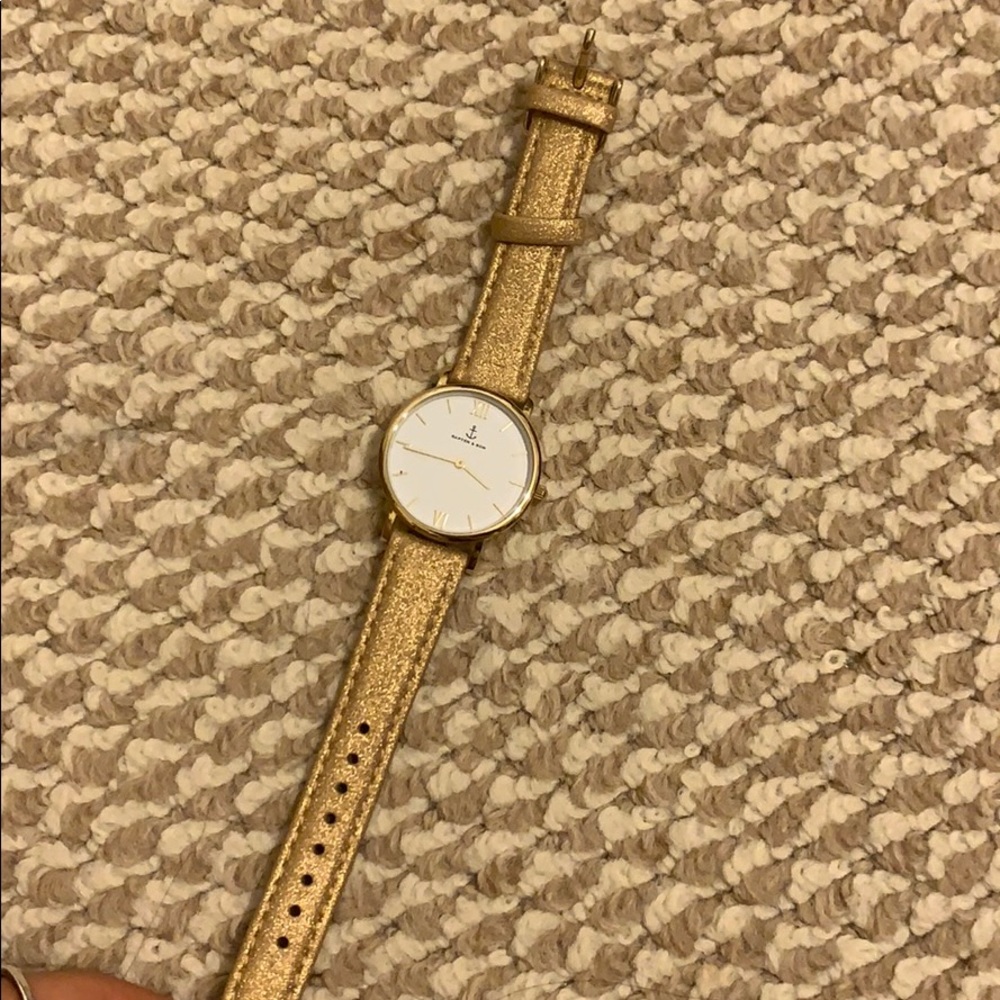 Kapten & Son Gold Sparkly Watch